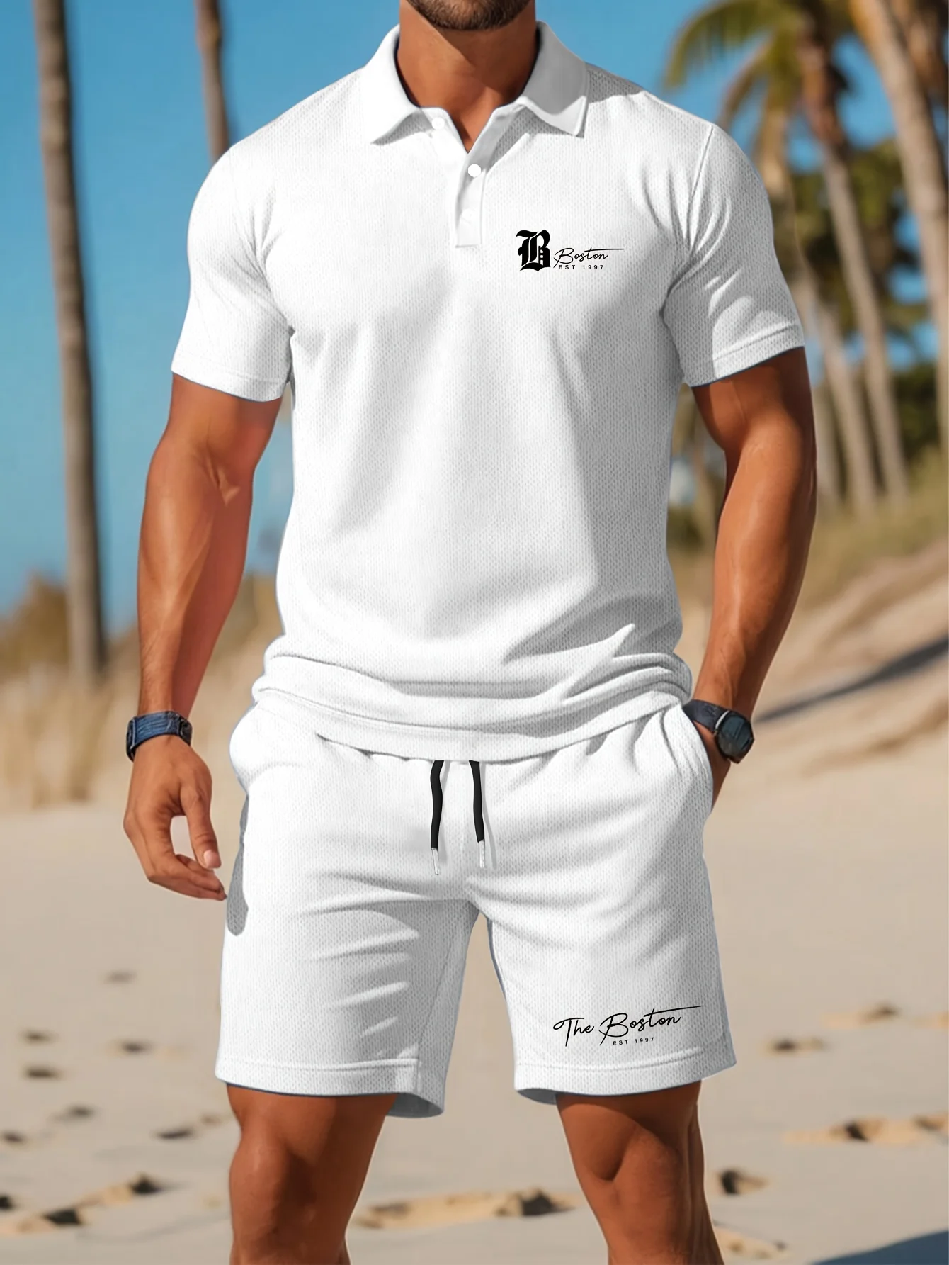 Men'S Fashion Color - ชุดเสื้อโปโลผู้ชายใหม่สำหรับฤดูร้อน สไตล์ลำลอง สปอร์ต เท่ ทันสมัย ทรงเข้ารูป