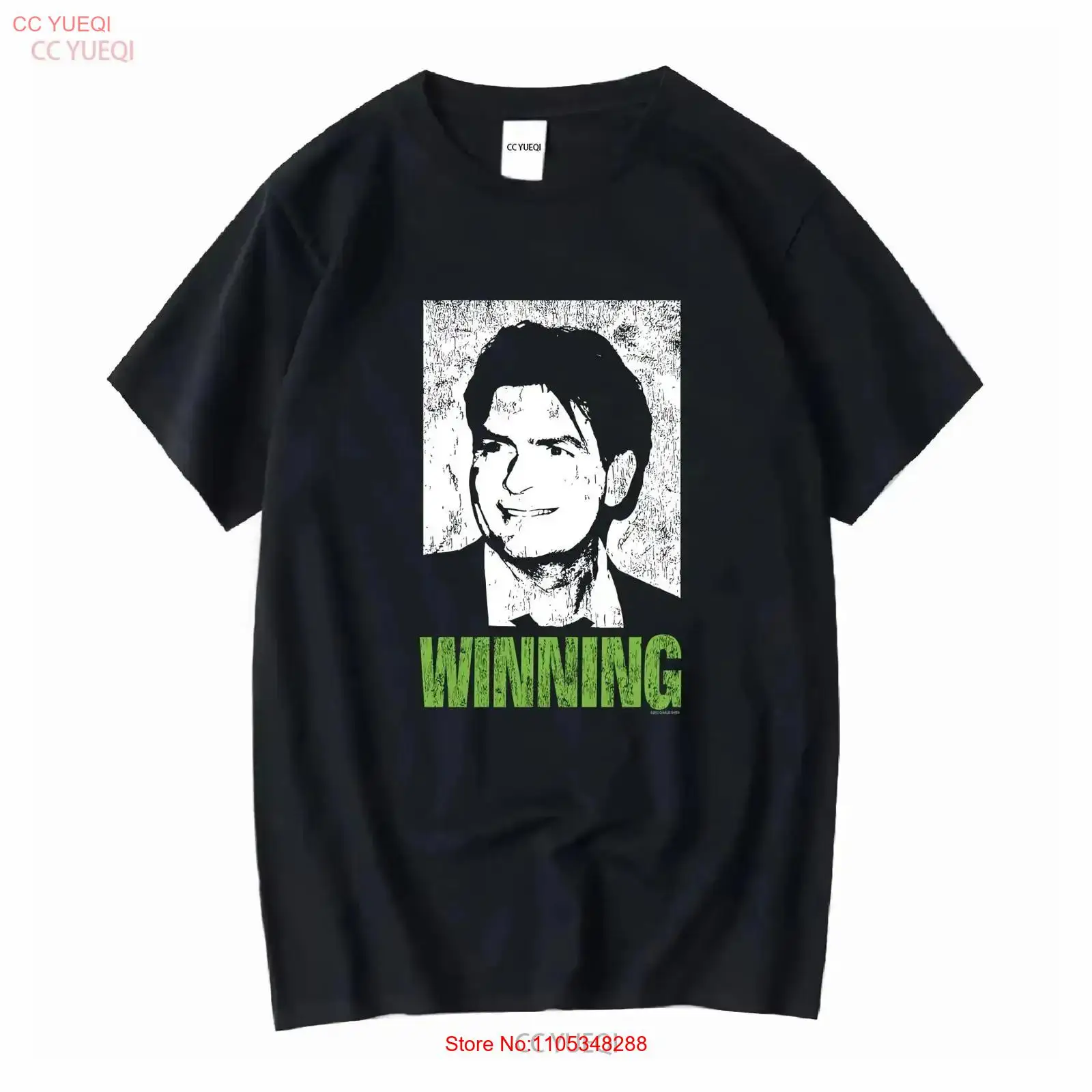 Mens Fashion In The 2000S - เสื้อยืด Y2K Charlie Sheen Winning ไซส์