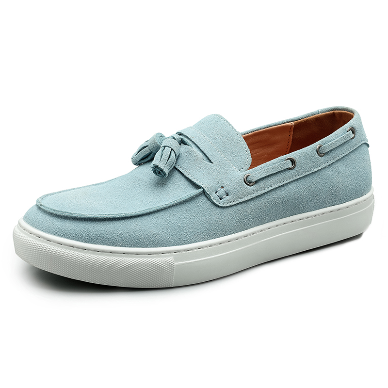 Men'S Fashion Loafers Shoes - รองเท้าโลฟเฟอร์หนังกลับแบบคลาสสิกสำหรับผู้ชาย แบบสวม พื้นเรียบ สไตล์ลำลอง แฟชั่นใหม่ ฤดูใบไม้ผลิ