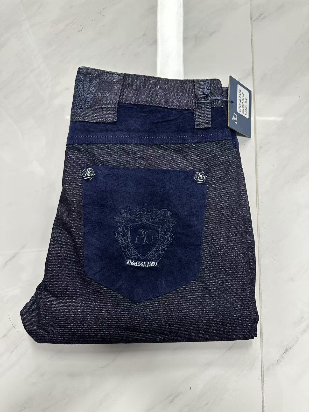 Men'S Fashion For 60 Year Old - กางเกงยีนส์ผ้าฝ้ายหนาสำหรับผู้ชาย OECHSLI รุ่น 2027 ใหม่ ปักลาย
