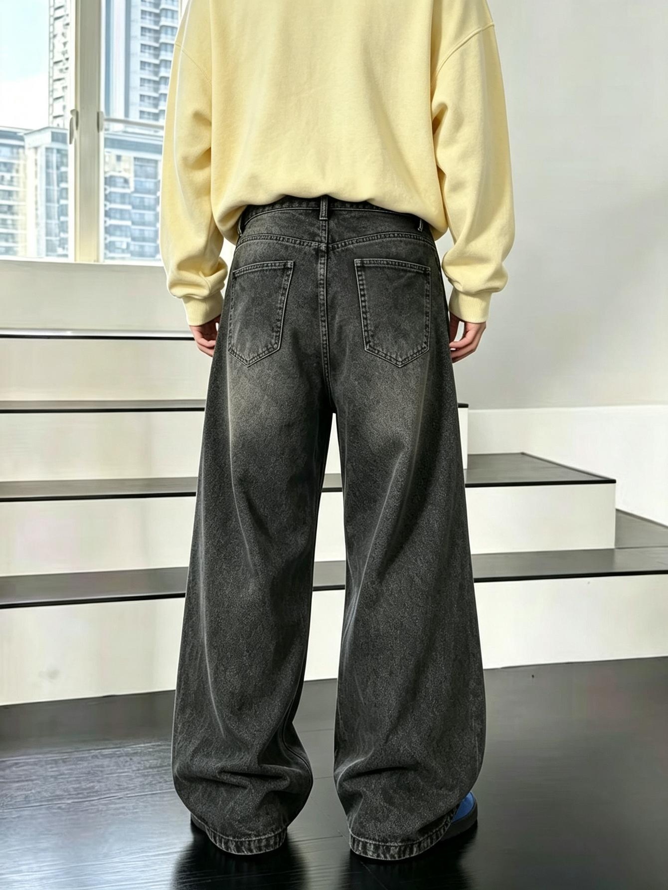 กางเกงยีนส์เดนิมทรงโอเวอร์ไซส์ - Men'S Fashion For 60 Year Old บทวิจารณ์และราคา