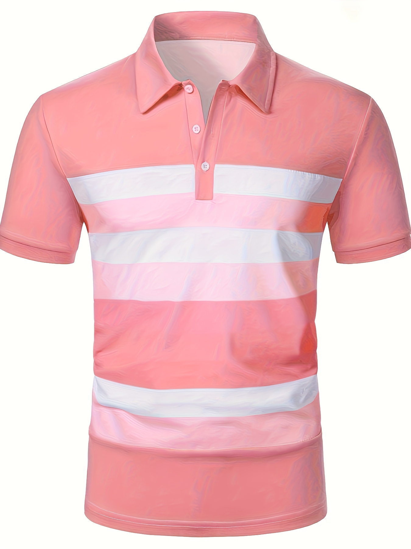 เสื้อเชิ้ตแขนสั้นผู้ชายพิมพ์ลา - Men'S Fashion Pink Shirt บทวิจารณ์และราคา