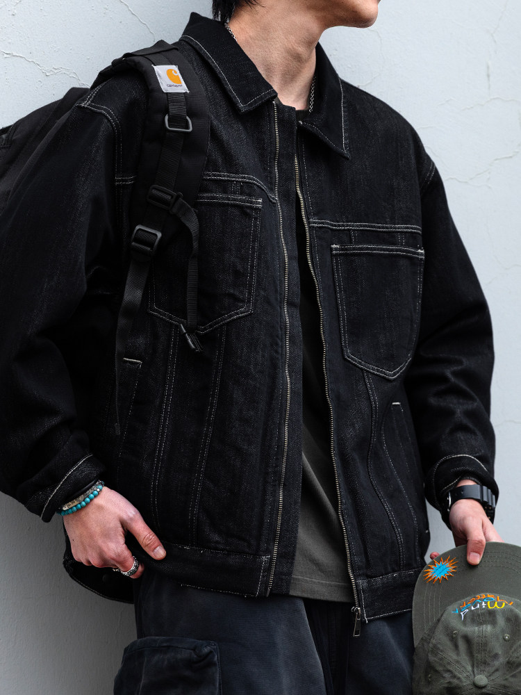 แจ็คเก็ตยีนส์สไตล์อเมริกันวินเ - Denim Jacket Vintage บทวิจารณ์และราคา