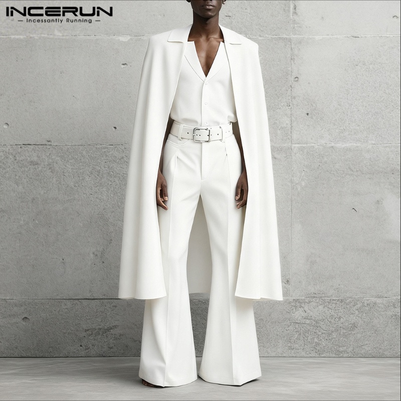 ชุดเซ็ตผู้ชาย INCERUN สีพื้น ป - Men'S Fashion Color บทวิจารณ์และราคา