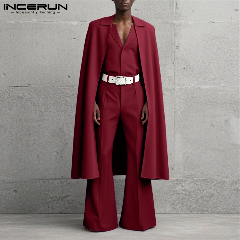 ชุดเซ็ตผู้ชาย INCERUN สีพื้น ป - Men'S Fashion Color บทวิจารณ์และราคา