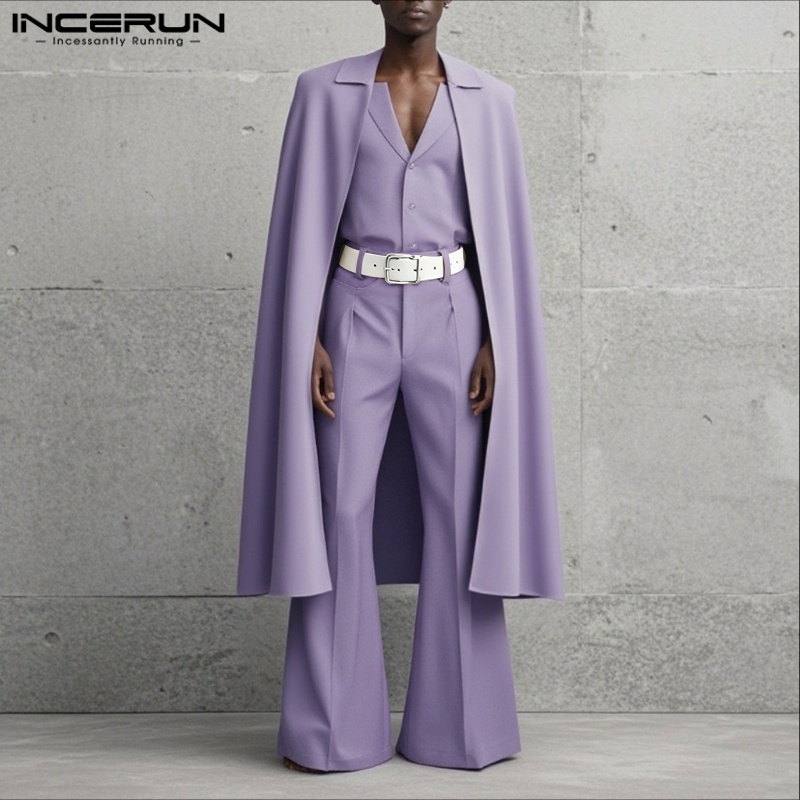 ชุดเซ็ตผู้ชาย INCERUN สีพื้น ป - Men'S Fashion Color บทวิจารณ์และราคา