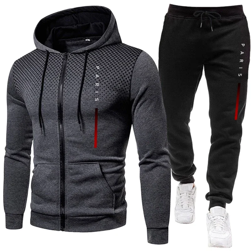 ชุดฮู้ดดี้ลำลองสำหรับฤดูใบไม้ร - Men'S Fashion Zipper Hoodie บทวิจารณ์และราคา