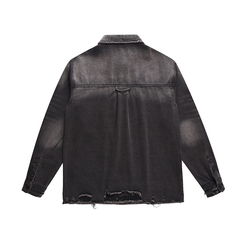 เสื้อแจ็คเก็ตยีนส์ขาดๆ สไตล์สต - Denim Jacket Vintage บทวิจารณ์และราคา