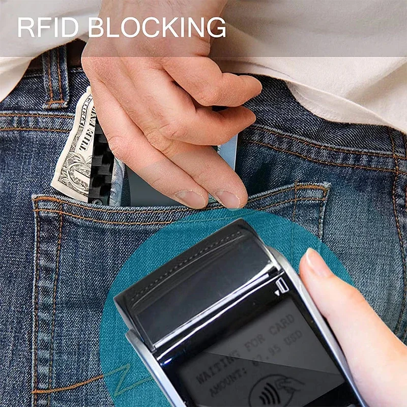 ที่ใส่บัตรโลหะ ป้องกัน RFID กร - Men'S Fashion Visiting Card บทวิจารณ์และราคา