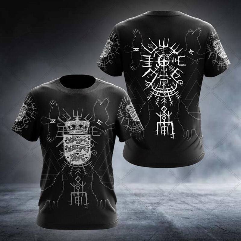 เสื้อยืดลำลองลายธงเดนมาร์กสำหร - Graphic Tee Oversized บทวิจารณ์และราคา