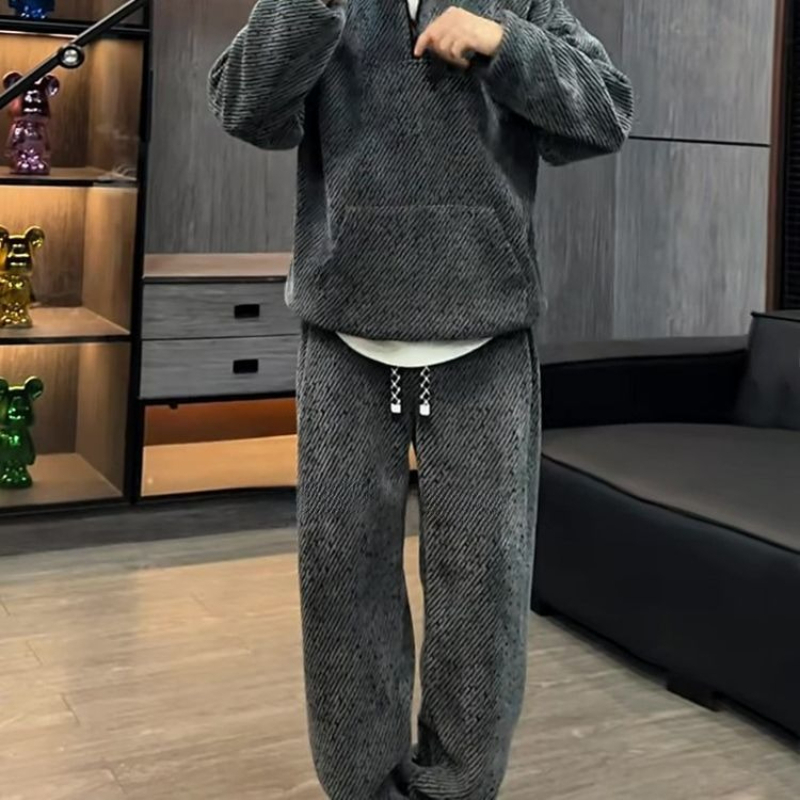 ชุดฮู้ดดี้ลายทางสำหรับผู้ชาย ผ - Men'S Fashion Zipper Hoodie บทวิจารณ์และราคา