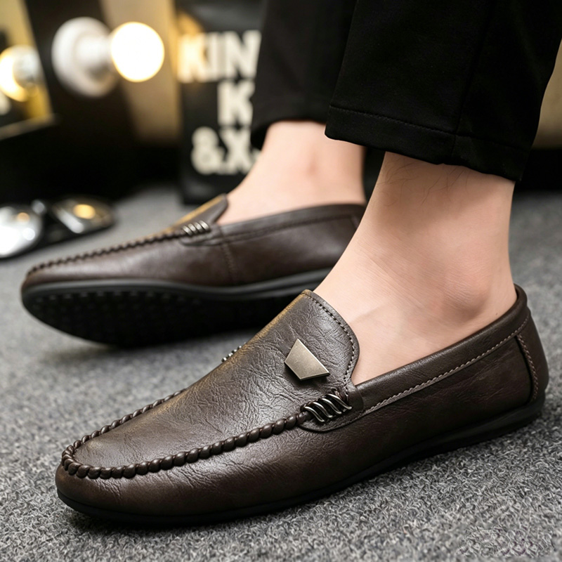 รองเท้าหนังผู้ชายสไตล์อังกฤษ แ - Men'S Fashion Loafers Shoes บทวิจารณ์และราคา