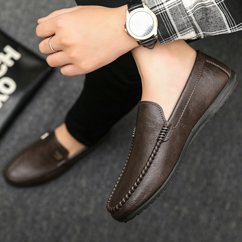 รองเท้าหนังผู้ชายสไตล์อังกฤษ แ - Men'S Fashion Loafers Shoes บทวิจารณ์และราคา