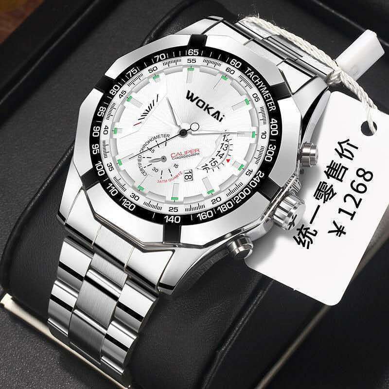 แฟชั่นใหม่นาฬิกาข้อมือควอตซ์ปฏ - Men'S Fashion Quartz Watch Wokai บทวิจารณ์และราคา