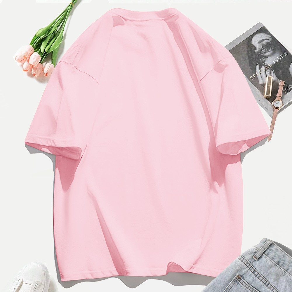 เสื้อยืดผ้าฝ้ายสั่งทำ เสื้อยืด - Graphic Tee Oversized บทวิจารณ์และราคา
