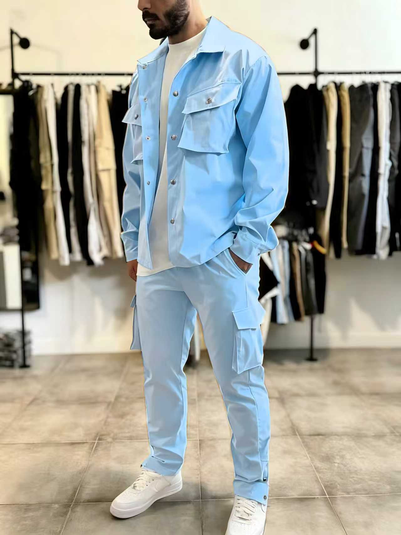 แฟชั่นผู้ชาย ชุดทำงานสีพื้น ฤด - Men'S Fashion Color บทวิจารณ์และราคา
