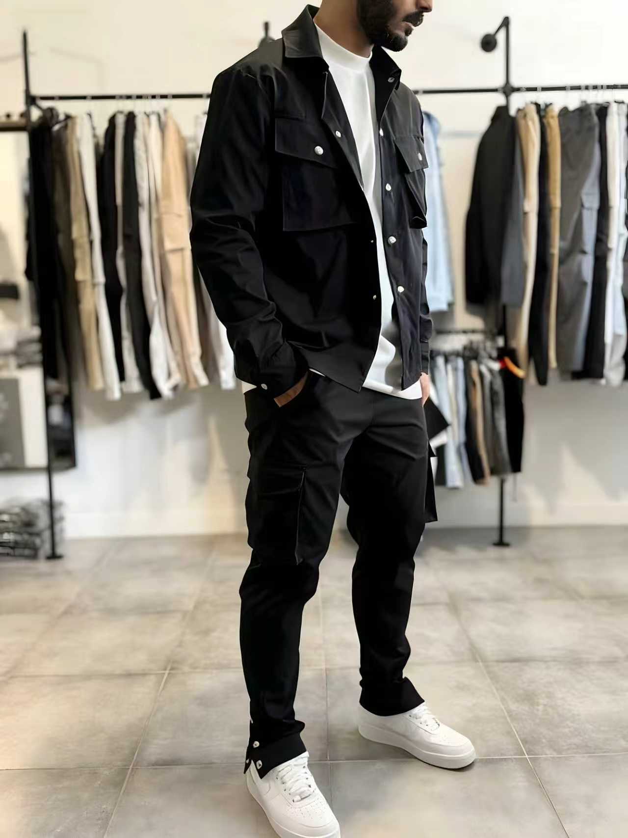 แฟชั่นผู้ชาย ชุดทำงานสีพื้น ฤด - Men'S Fashion Color บทวิจารณ์และราคา