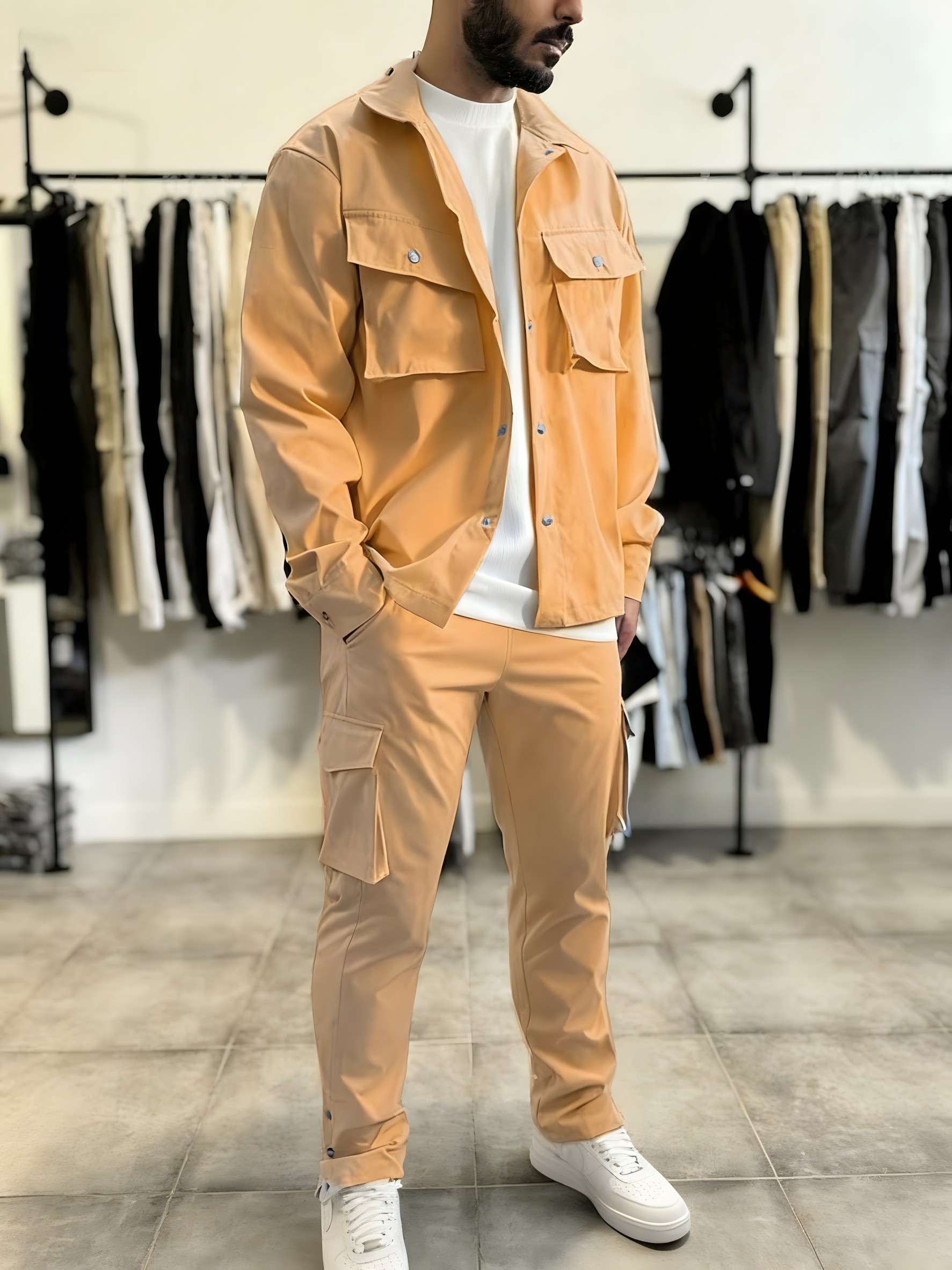 แฟชั่นผู้ชาย ชุดทำงานสีพื้น ฤด - Men'S Fashion Color บทวิจารณ์และราคา