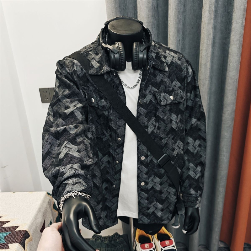 เสื้อแจ็คเก็ตยีนส์ลายอาร์ไกล์ส - Denim Jacket Vintage บทวิจารณ์และราคา
