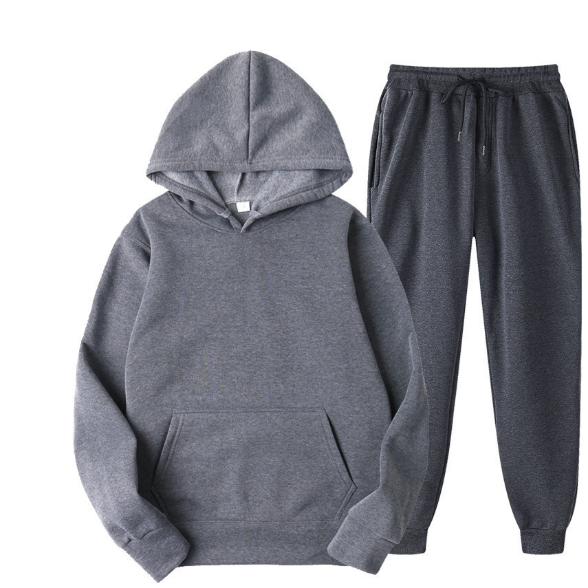 ชุดเซ็ตฮู้ดดี้+กางเกงขายาวสีพื - Men'S Fashion News บทวิจารณ์และราคา
