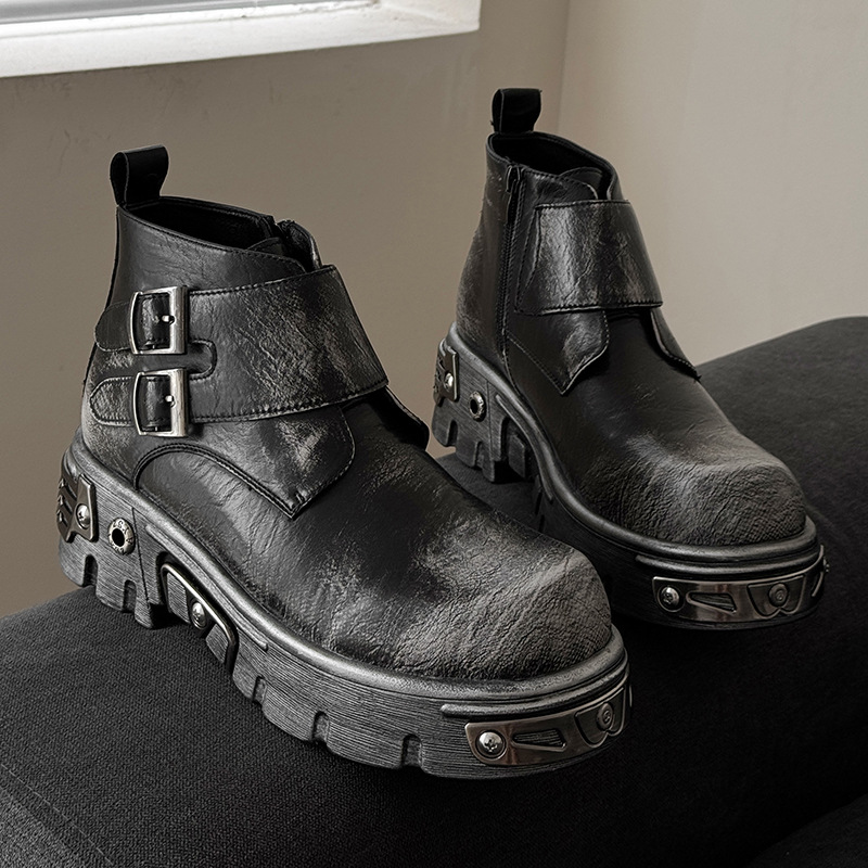 รองเท้าบูทแฟชั่นพังก์กอธทรงสูง - Men'S Fashion News บทวิจารณ์และราคา