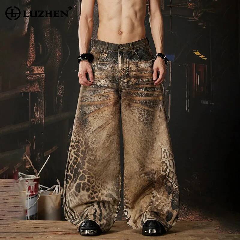 LUZHEN 2026 กางเกงยีนส์ทรงหลวม - Men'S Fashion For 60 Year Old บทวิจารณ์และราคา