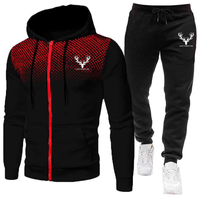 ชุดเซ็ตผู้ชายมาใหม่ปี 2026 เสื - Men'S Fashion Zipper Hoodie บทวิจารณ์และราคา