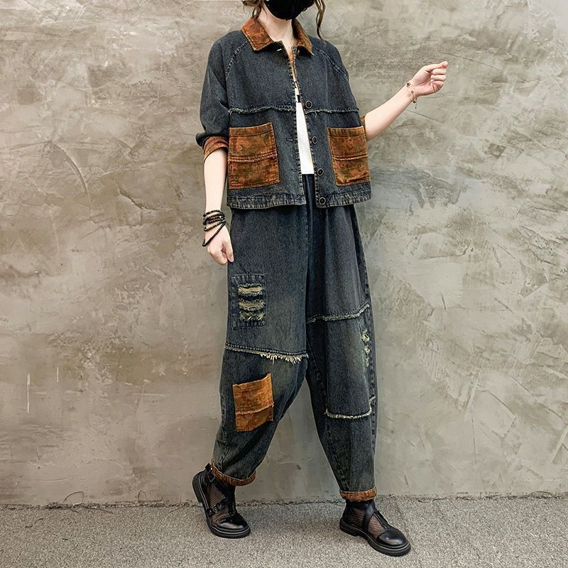 ชุดคาวบอยสไตล์เรโทรสำหรับผู้หญ - Denim Jacket Vintage บทวิจารณ์และราคา