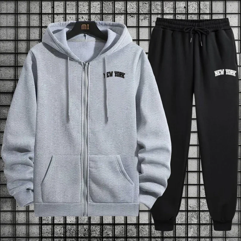 ชุดวอร์มผู้ชายคุณภาพดี รุ่น 20 - Men'S Fashion Zipper Hoodie บทวิจารณ์และราคา